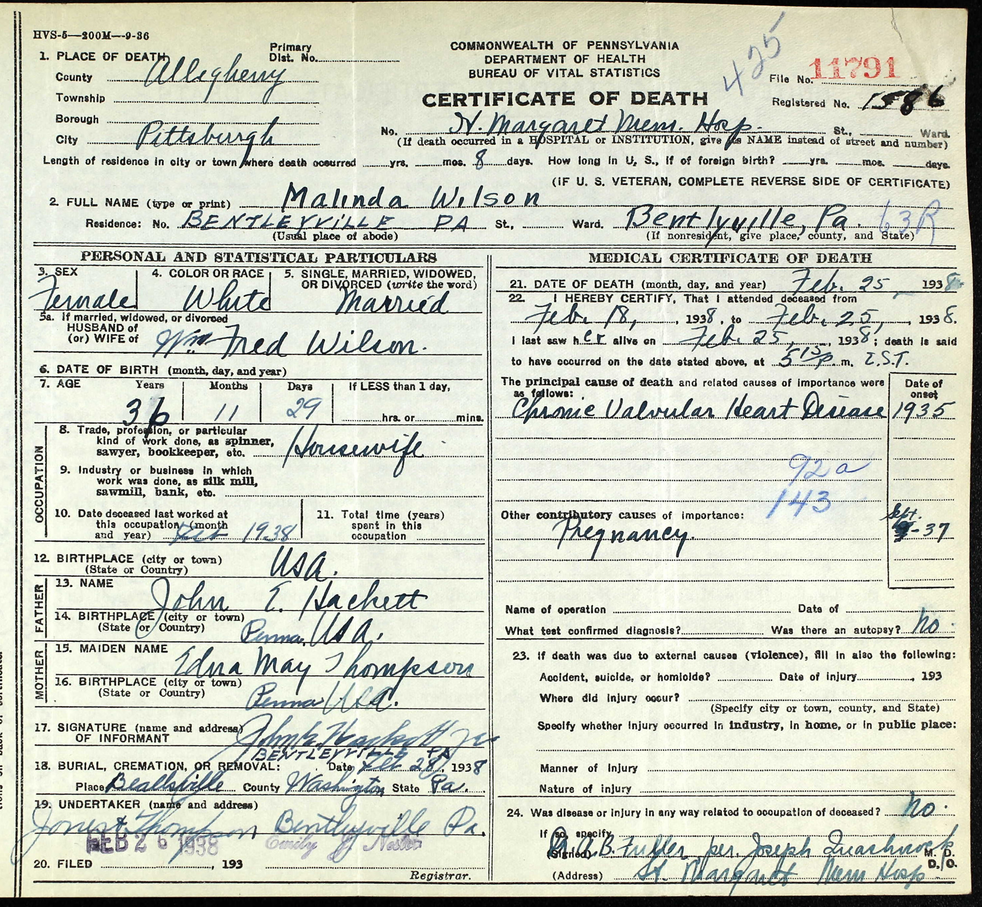 Malinda Hackett Wilson